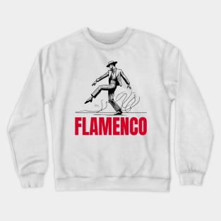 Flamenco male dancer - Black Crewneck Sweatshirt